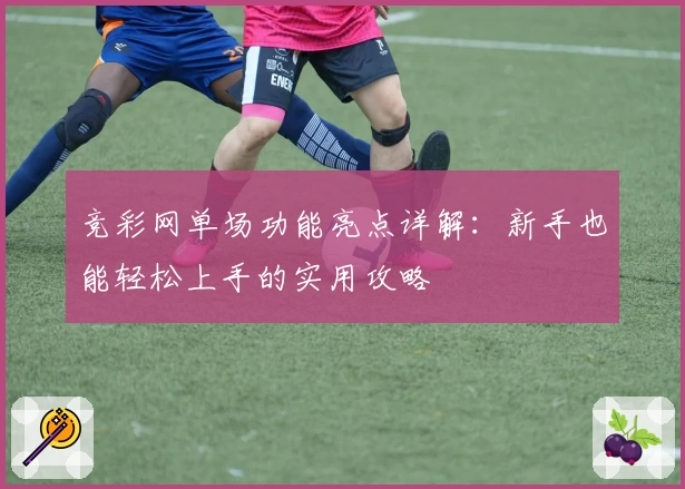 竞彩网单场功能亮点详解：新手也能轻松上手的实用攻略